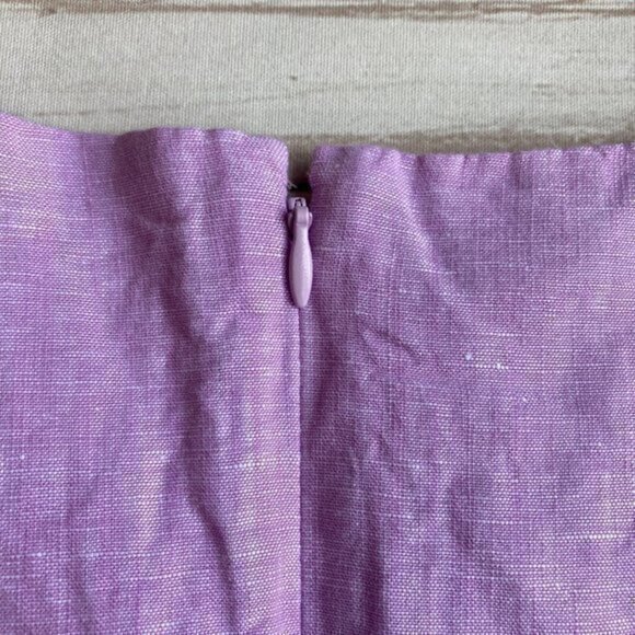 🟡SOLD🟡Talbots Embroidered Linen Shift Dress Size 4 NWT - Picture 9 of 10